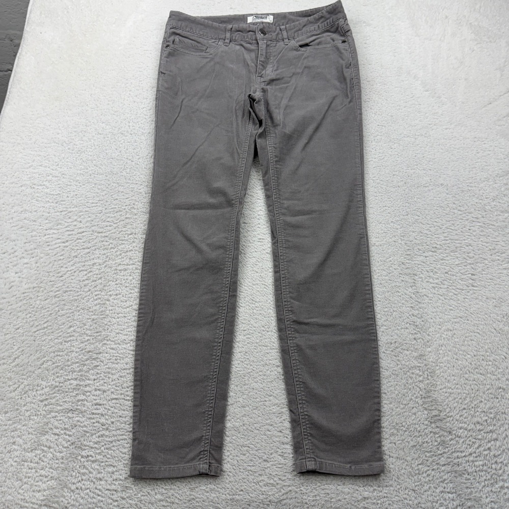 Mountain Khakis Gray Slim Fit Corduroy Pants Womens Size 4 Jackson Hole Wyoming